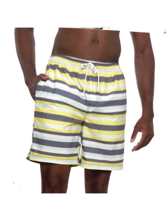 Crane Other - NEW MEN'S STRIPED RECYCLED POLYESTER SWIM TRUNKS W/ POCKETS - L